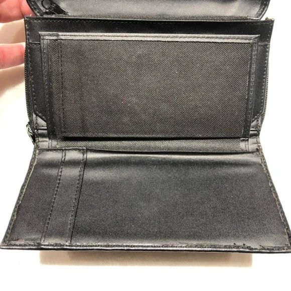 Black Faux Leather Wallet - Picture 11 of 13